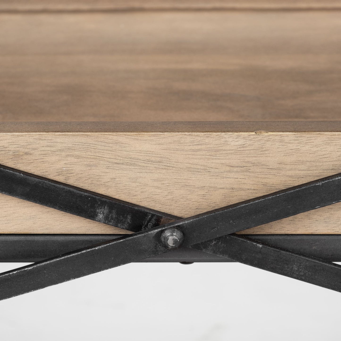 wood sled console table shelves, sled console table shelves, solid wood sled console table, black solid wood sled console, 16" light brown black solid