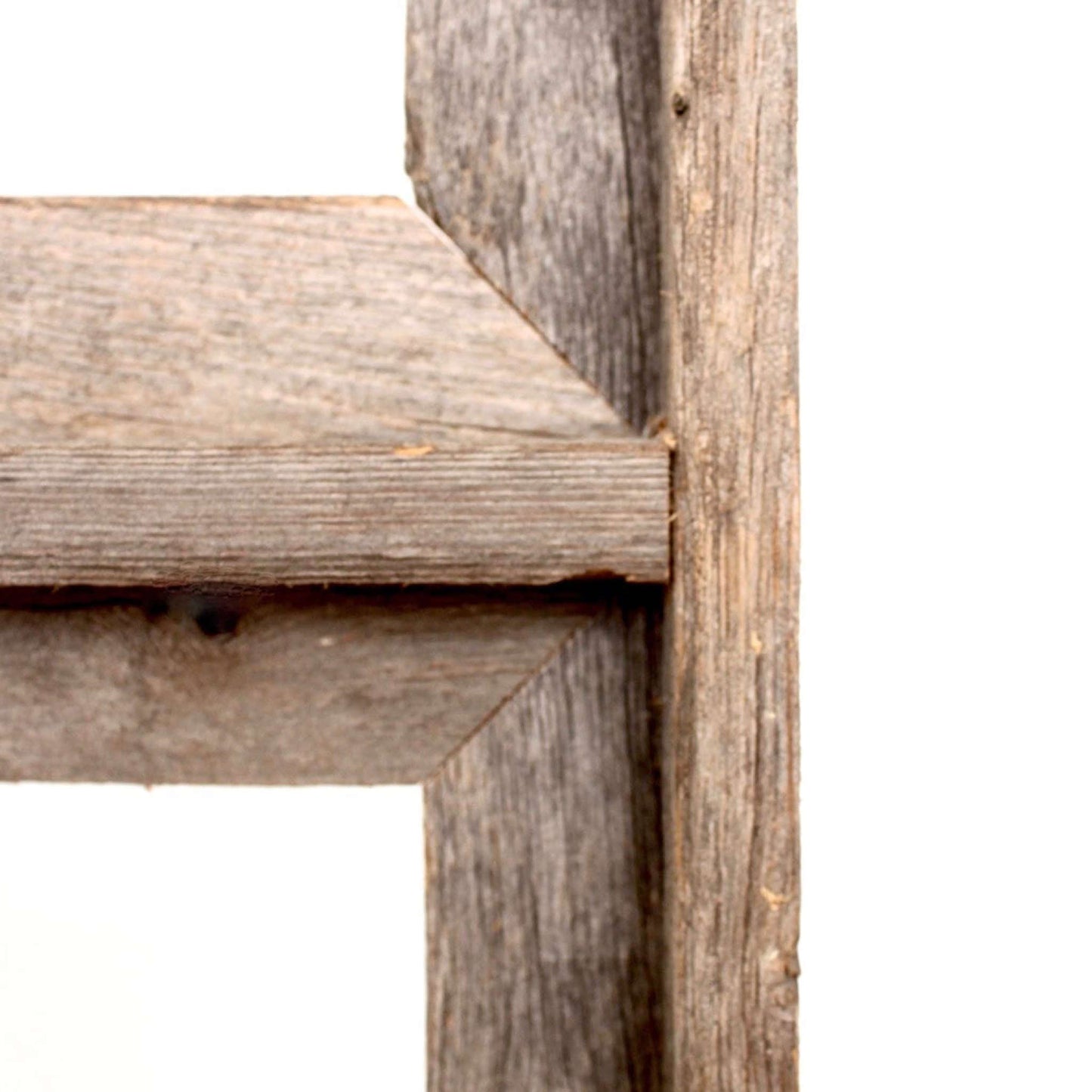 8" X 10" GRAY DISTRESSED SOLID WOOD HANGING PICTURE FRAME - Varnish & Vibe