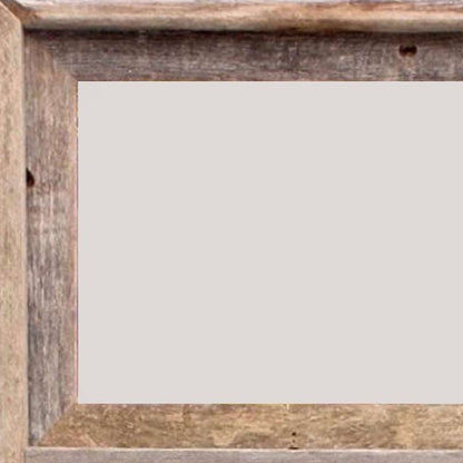 8" X 10" GRAY DISTRESSED SOLID WOOD HANGING PICTURE FRAME - Varnish & Vibe