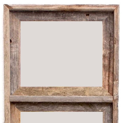 8" X 10" GRAY DISTRESSED SOLID WOOD HANGING PICTURE FRAME - Varnish & Vibe