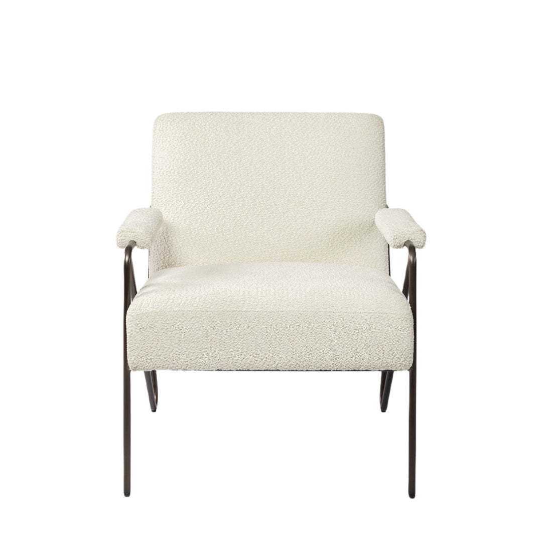 VALLEY OFF WHITE ARMCHAIR - Varnish & Vibe