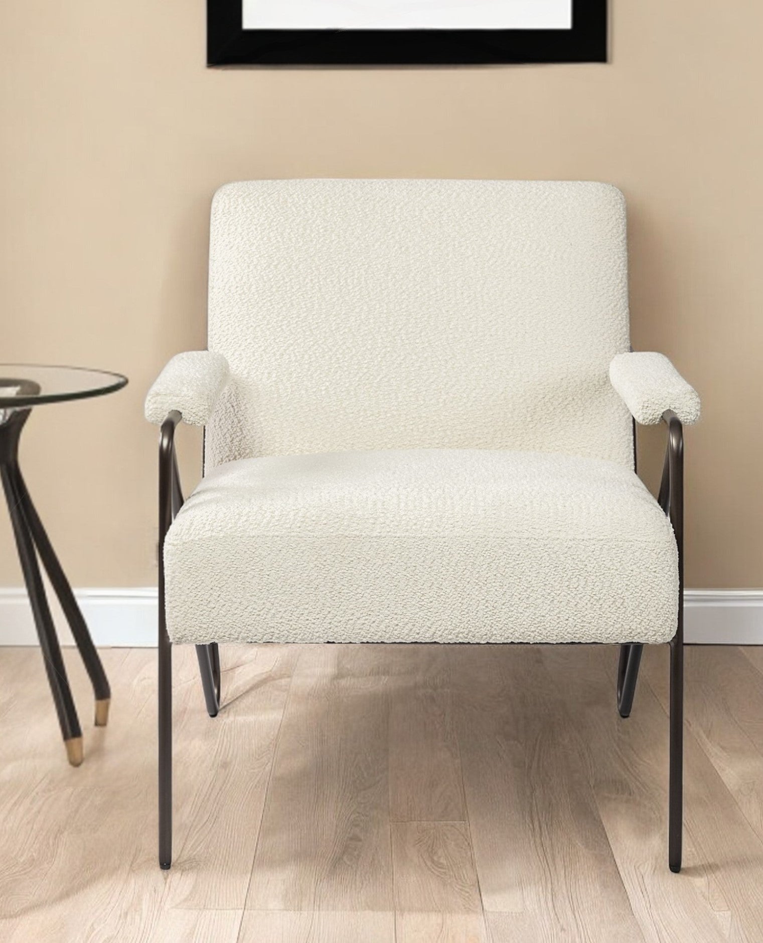 VALLEY OFF WHITE ARMCHAIR - Varnish & Vibe