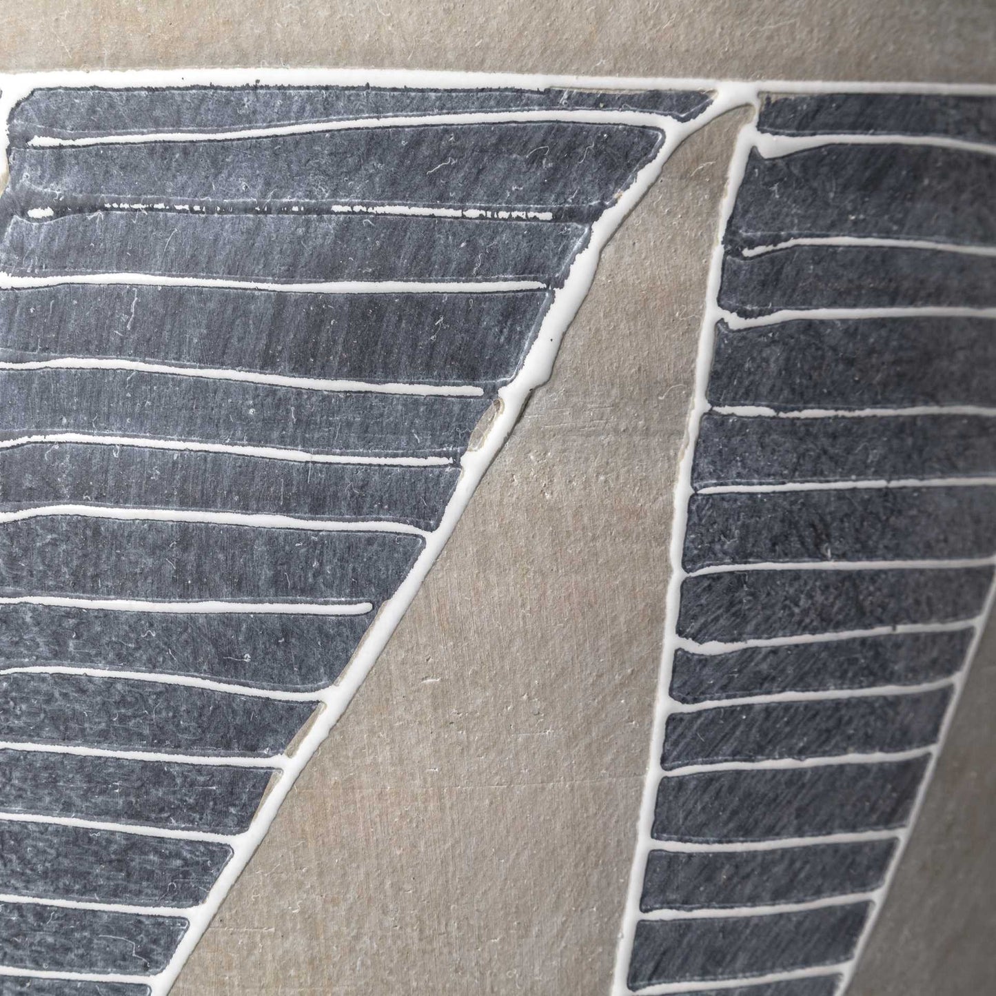 REDONDO 15" BROWN AND GRAY HAND-FINISHED CERAMIC VASE