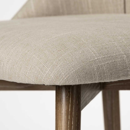 REDONDO SET OF TWO CREAM FABRIC CHAIRS