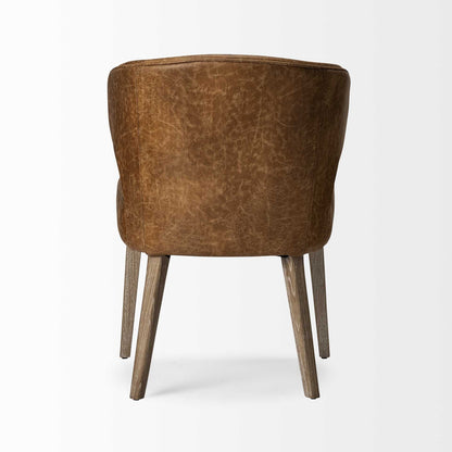 PIER LEATHER DINING ARMCHAIR - Varnish & Vibe