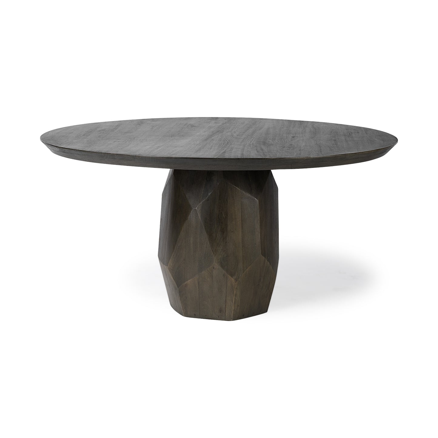 ARDMORE 60" ROUNDED WOOD DINING TABLE - Varnish & Vibe