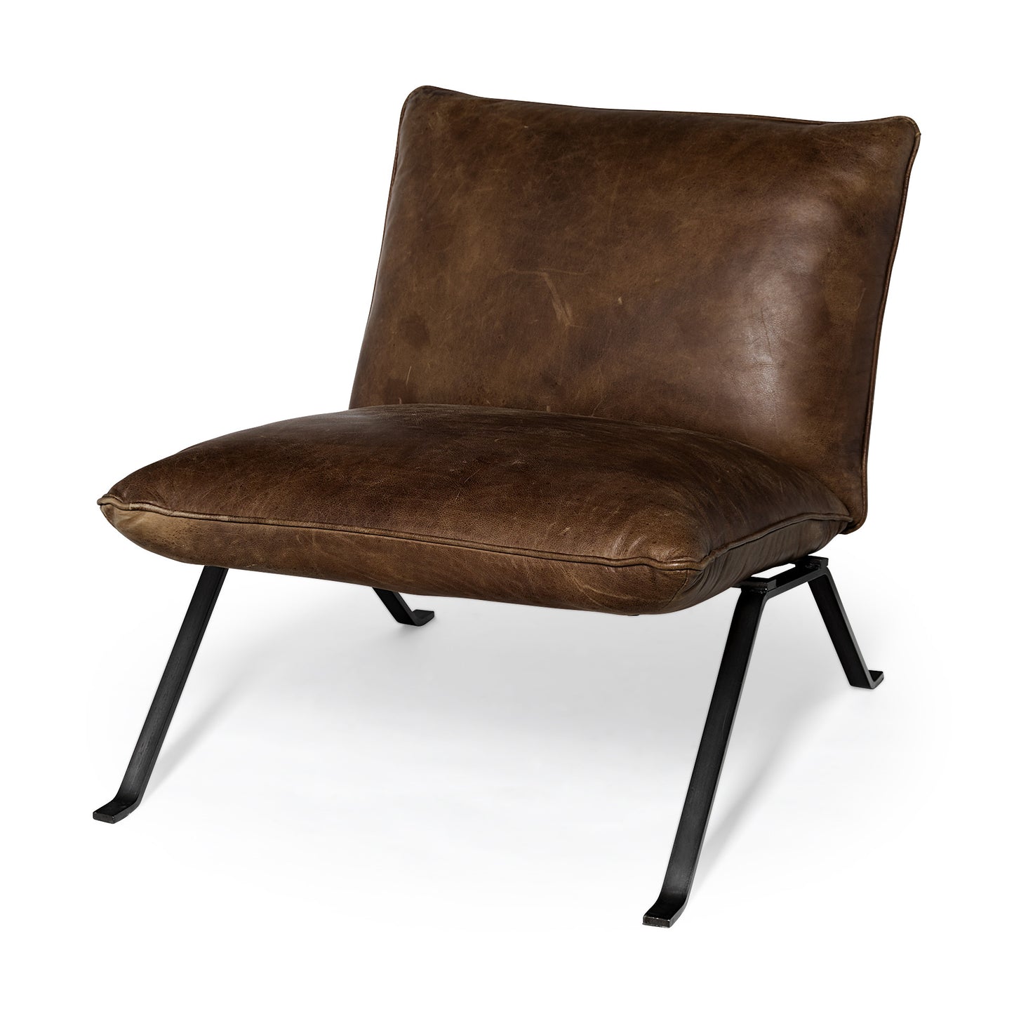 ARTESIA LEATHER ACCENT CHAIR - Varnish & Vibe