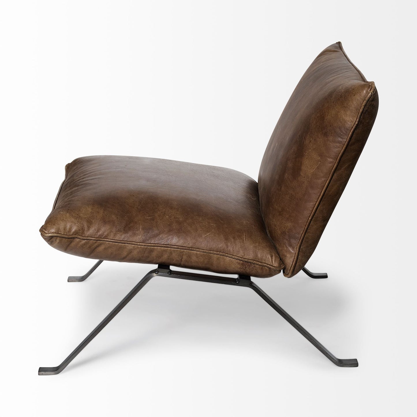 ARTESIA LEATHER ACCENT CHAIR - Varnish & Vibe