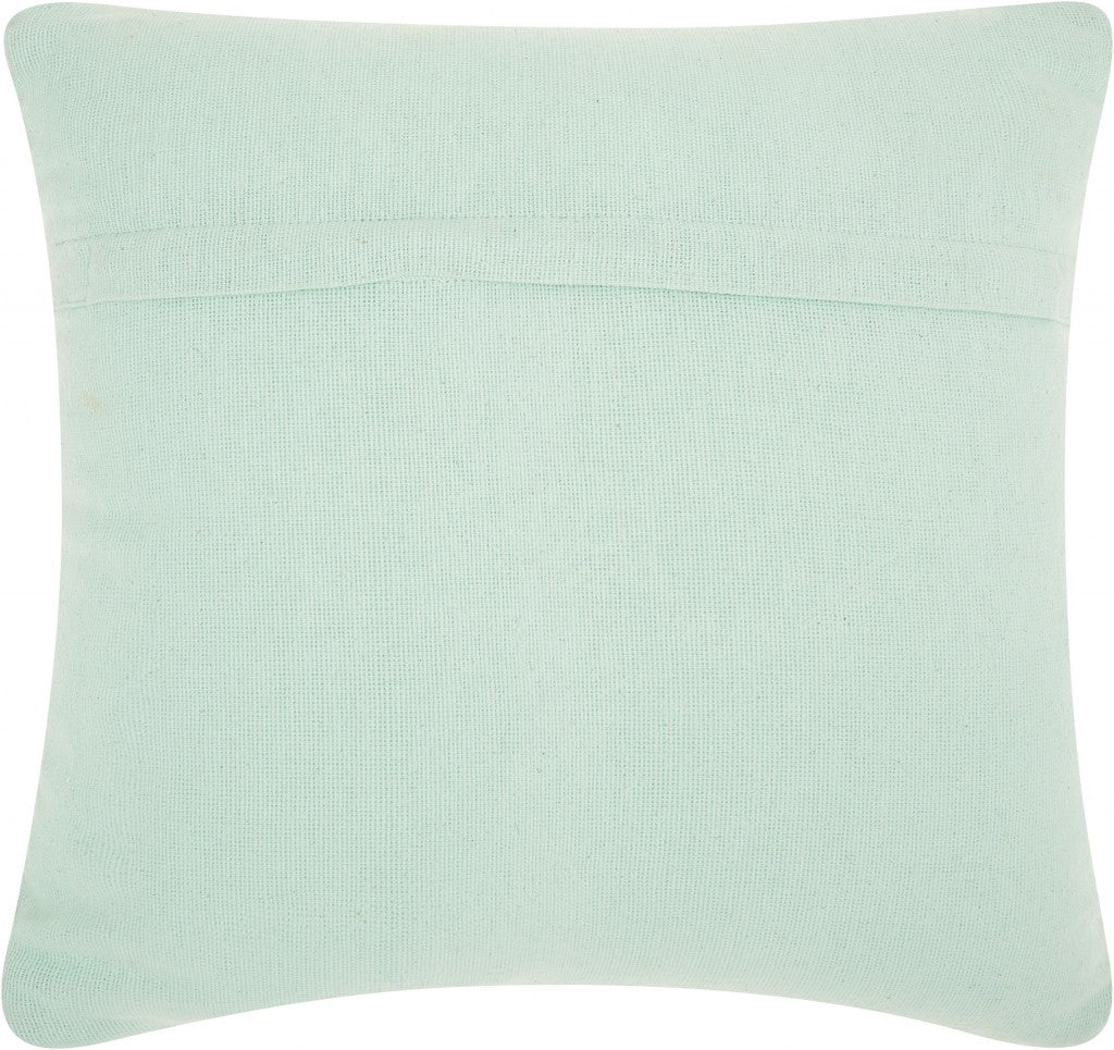 HERMOSA SEAFOAM GREEN CHEVRON THROW PILLOW