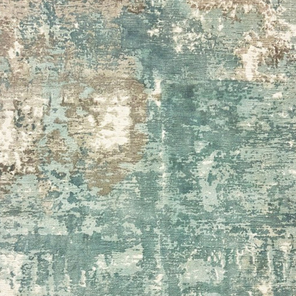 REDONDO 10' x 14' BLUE AND GRAY HAND WOVEN AREA RUG