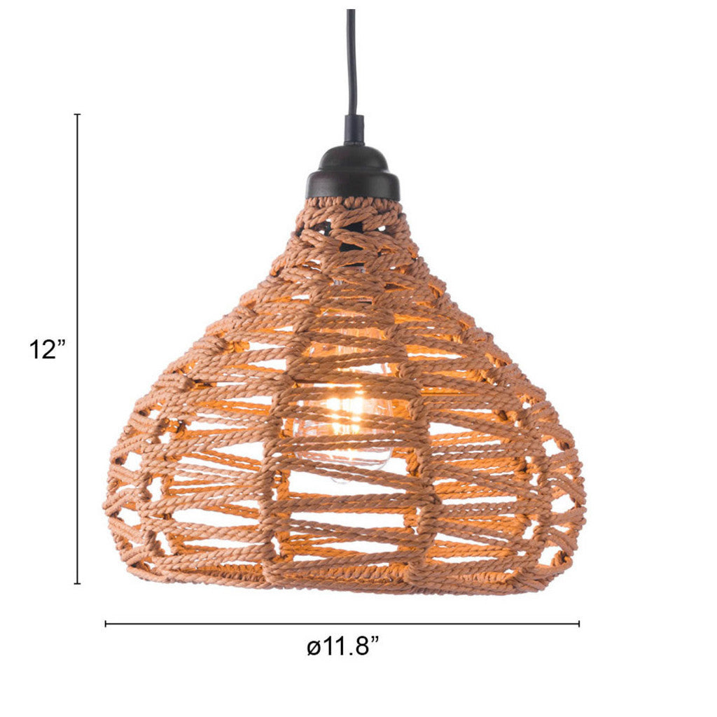 NATURAL LANTERN METAL DIMMABLE CEILING LIGHT WITH NATURAL SHADES - Varnish & Vibe