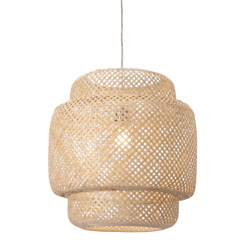 NATURAL BOHO WEAVE CEILING LAMP - Varnish & Vibe