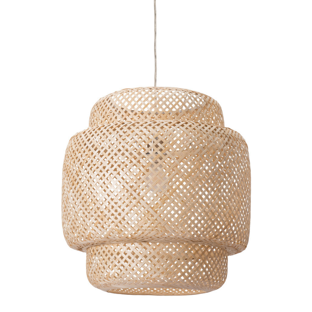 NATURAL BOHO WEAVE CEILING LAMP - Varnish & Vibe