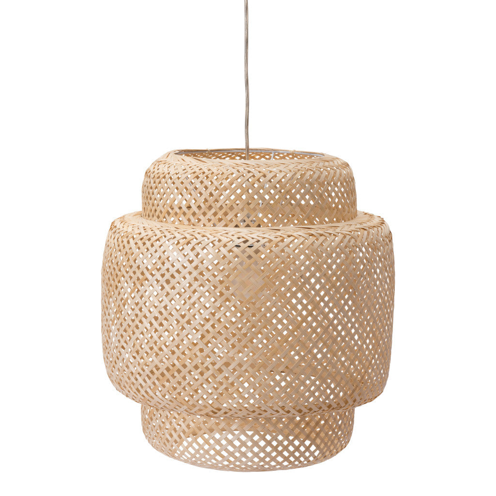 NATURAL BOHO WEAVE CEILING LAMP - Varnish & Vibe