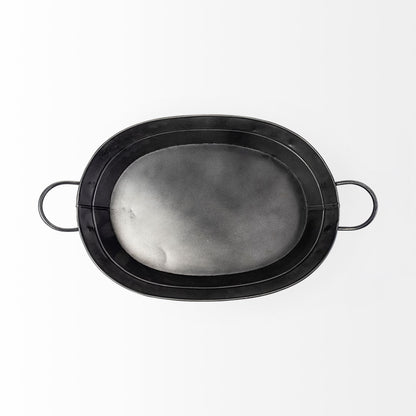 CALABASAS 14" BLACK METAL BASKET - Varnish & Vibe