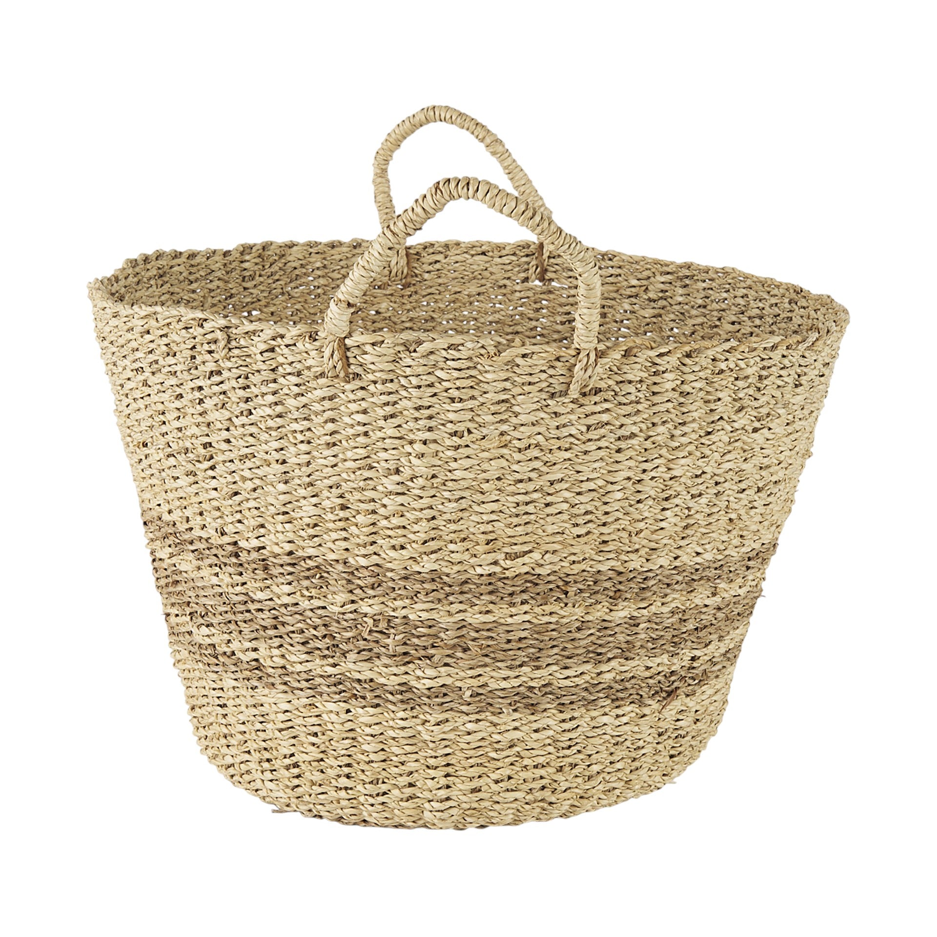 CALABASAS SET OF TWO BROWN WICKER BASKET - Varnish & Vibe