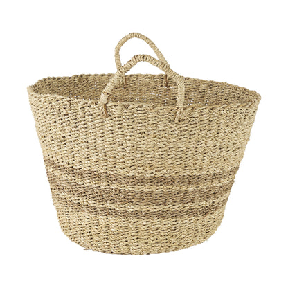 CALABASAS SET OF TWO BROWN WICKER BASKET - Varnish & Vibe
