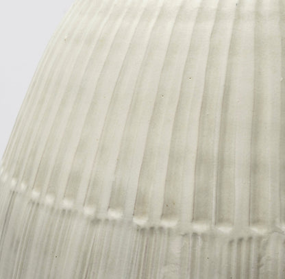 OCEAN 29" WHITE CYLINDER CERAMIC FLOOR VASE