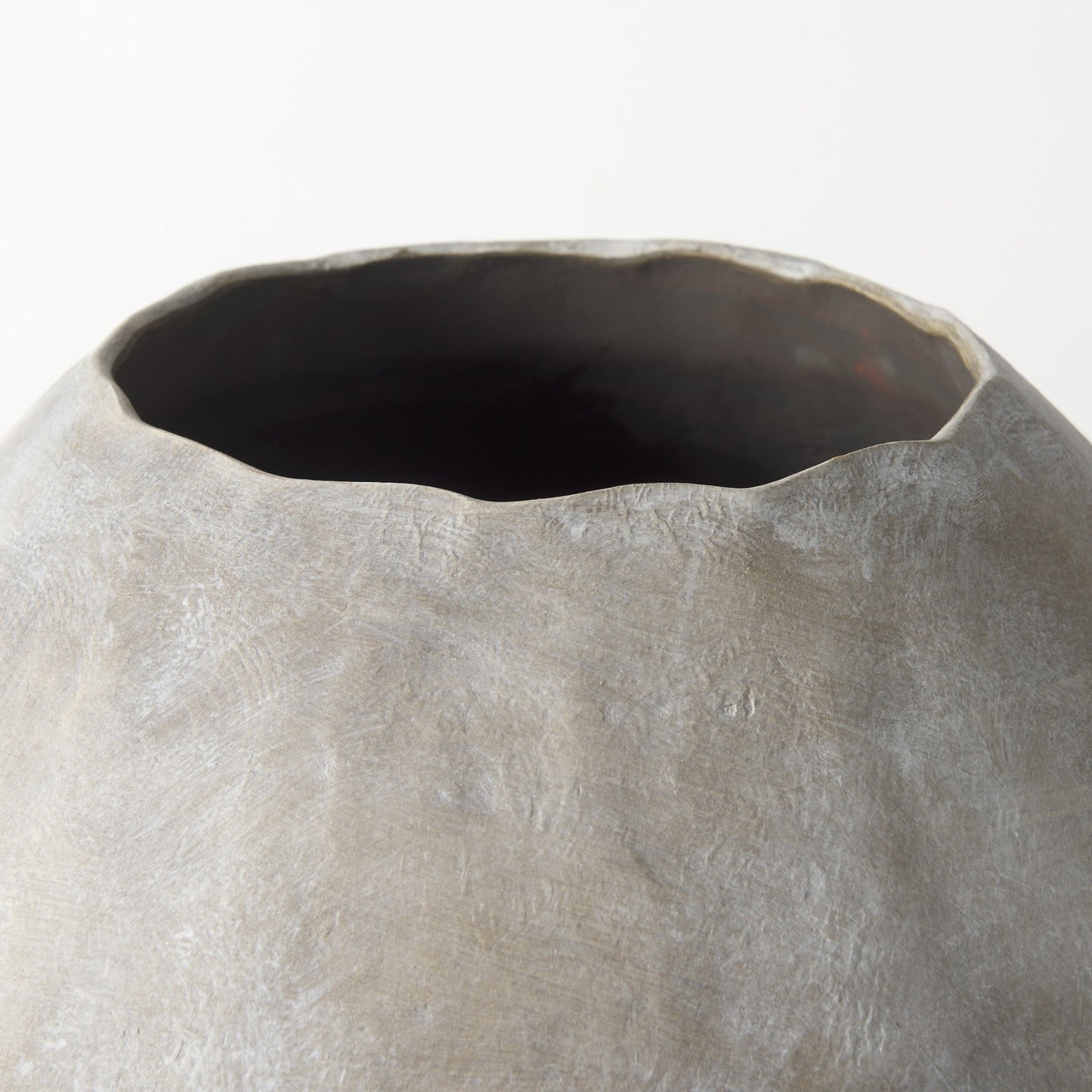 HERMOSA 28" TAN CERAMIC FLOOR VASE