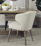 HERMOSA WINGBACK IVORY-WOOD DINING CHAIR