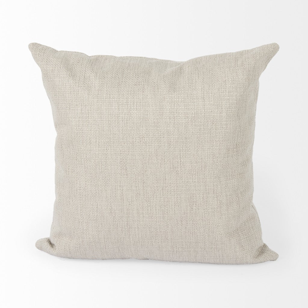 NEUTRAL SAND BASKET WEAVE ACCENT THROW PILLOW - Varnish & Vibe
