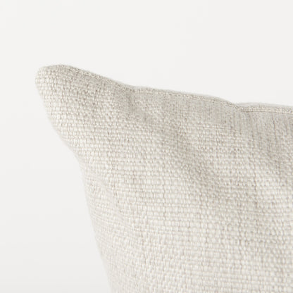 NEUTRAL SAND BASKET WEAVE ACCENT THROW PILLOW - Varnish & Vibe