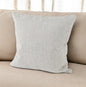 ASH GRAY BASKET WEAVE ACCENT THROW PILLOW