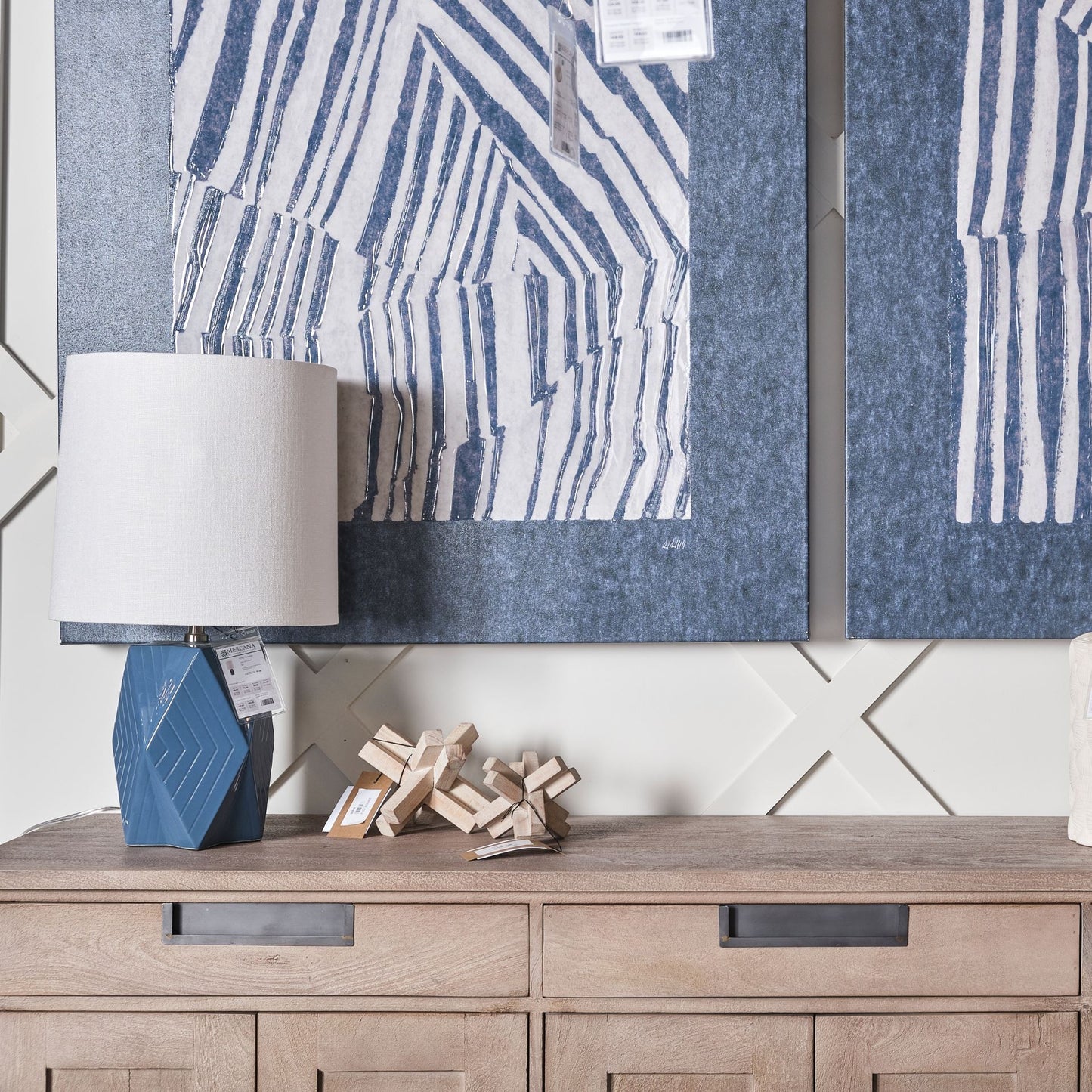 6" BROWN SOLID WOOD ABSTRACT GEOMETRIC TABLETOP SCULPTURE - Varnish & Vibe