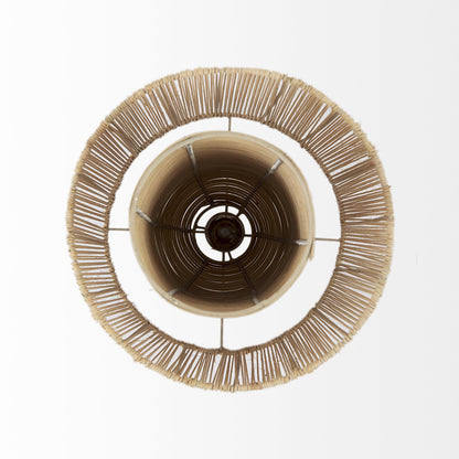 NATURAL CANE CYLINDRICAL HANGING PENDANT LIGHT - Varnish & Vibe