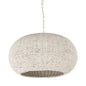 WHITEWASH BEADED HANGING CHANDELIER - Varnish & Vibe