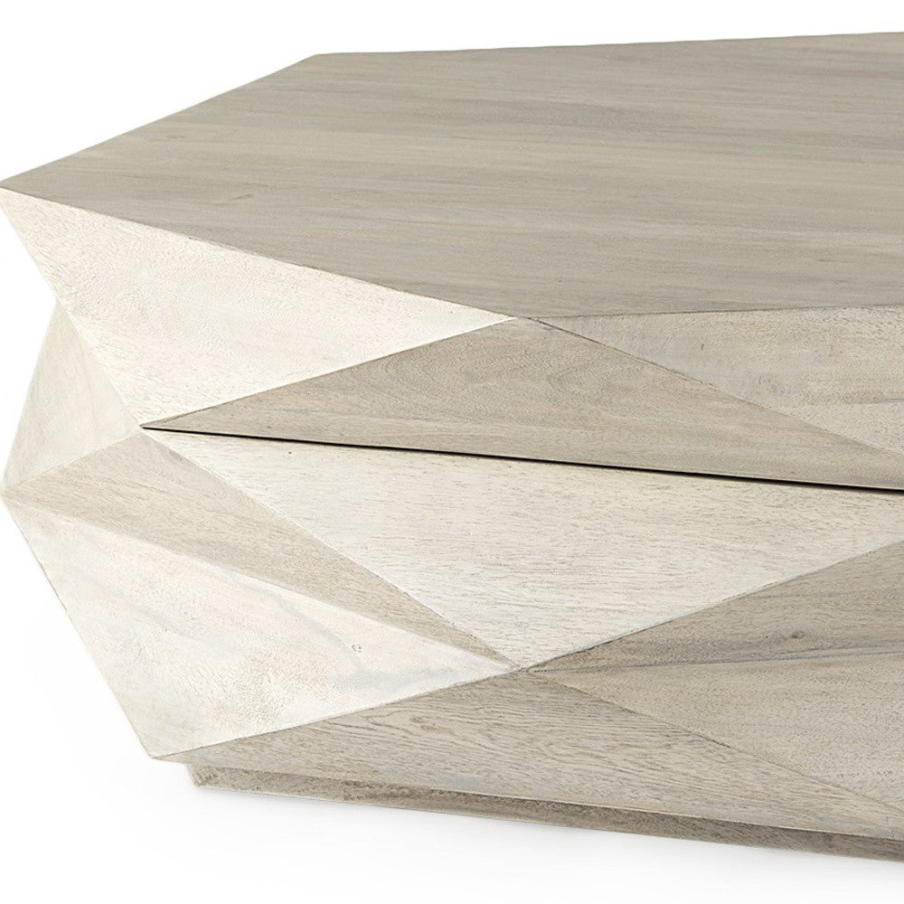 REDONDO HEXAGON SOLID WOOD COFFEE TABLE