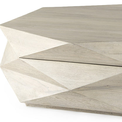 REDONDO HEXAGON SOLID WOOD COFFEE TABLE