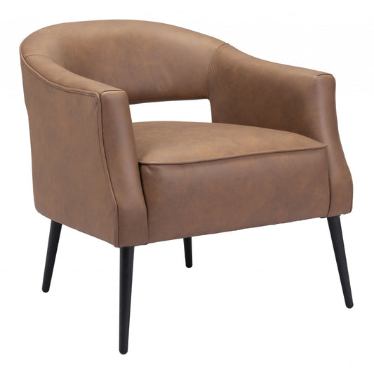 MANHATTAN FAUX LEATHER ARM CHAIR - Varnish & Vibe