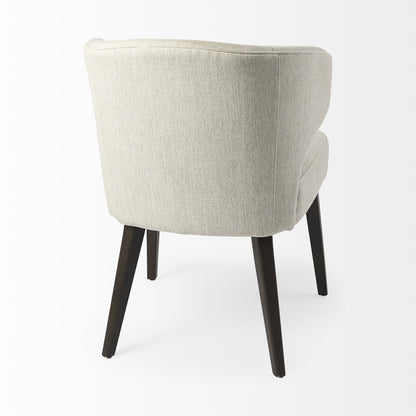 HERMOSA WINGBACK IVORY-BLACK DINING CHAIR