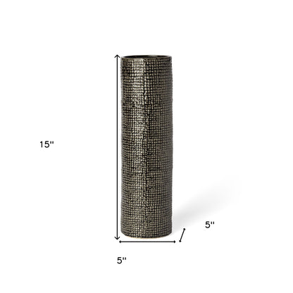 abstract cylinder ceramic table vase, cylinder ceramic table vase, ceramic table vase, gold abstract cylinder ceramic table, abstract cylinder ceramic table