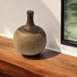 11" BROWN BUD SOLID WOOD TABLE VASE - Varnish & Vibe