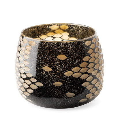 ARDMORE BLACK AND GOLD GLASS VASE - Varnish & Vibe