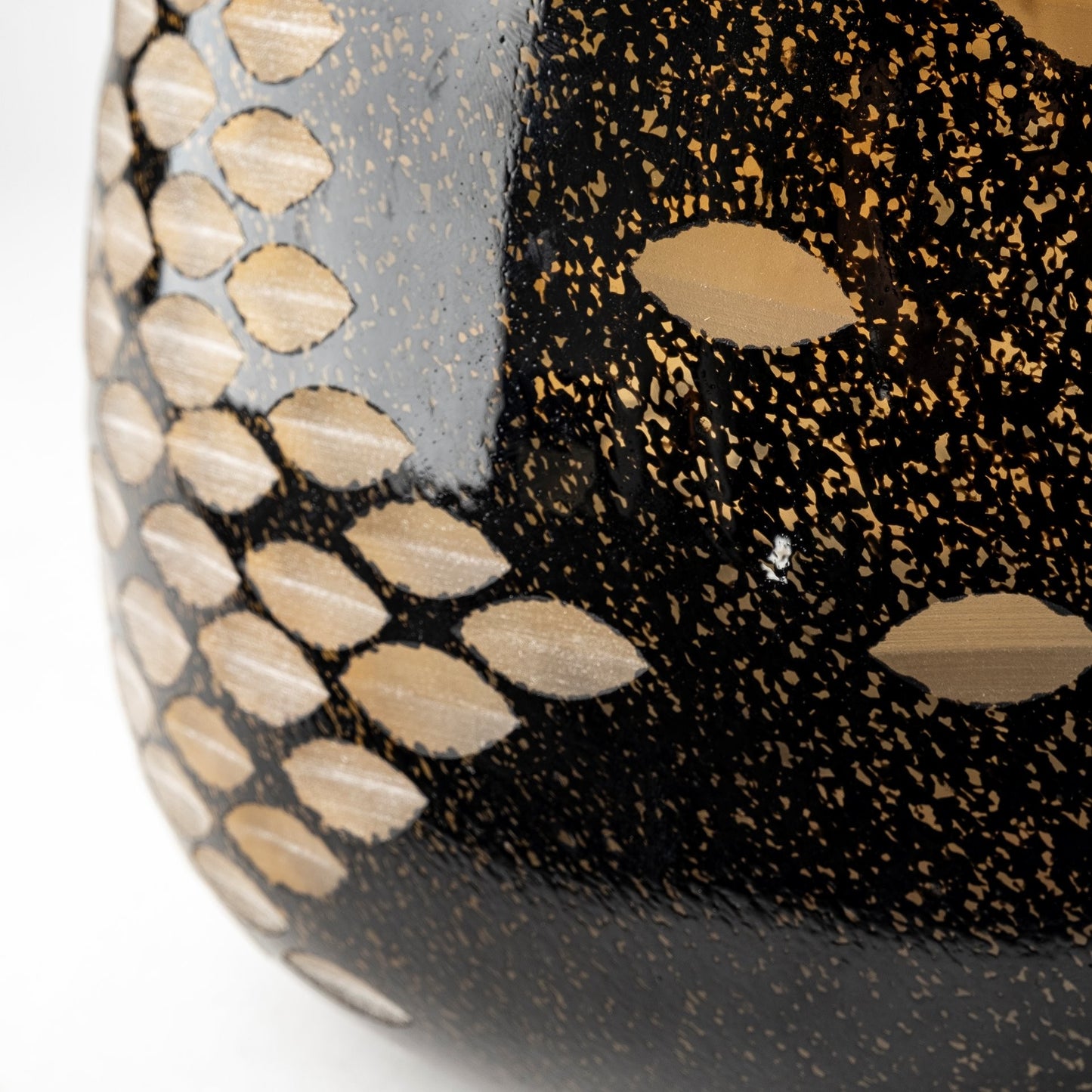 ARDMORE BLACK AND GOLD GLASS VASE - Varnish & Vibe
