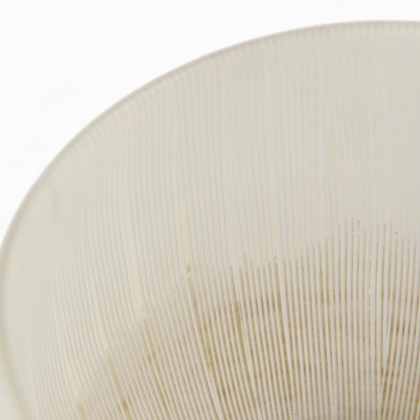 HERMOSA 9" CREAM GLASS TABLE VASE