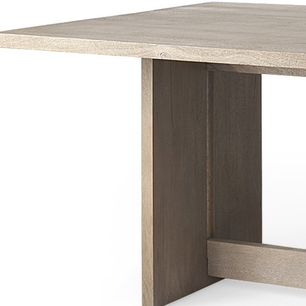 HERMOSA 84" TAUPE WOOD DINING TABLE