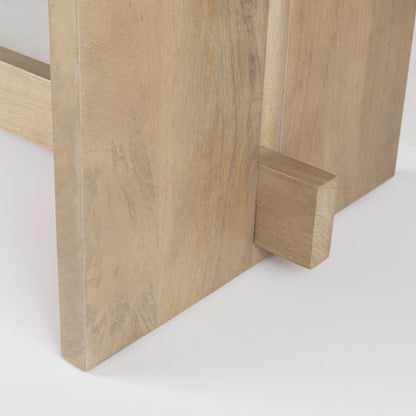 HERMOSA 84" LIGHT WOOD DINING TABLE