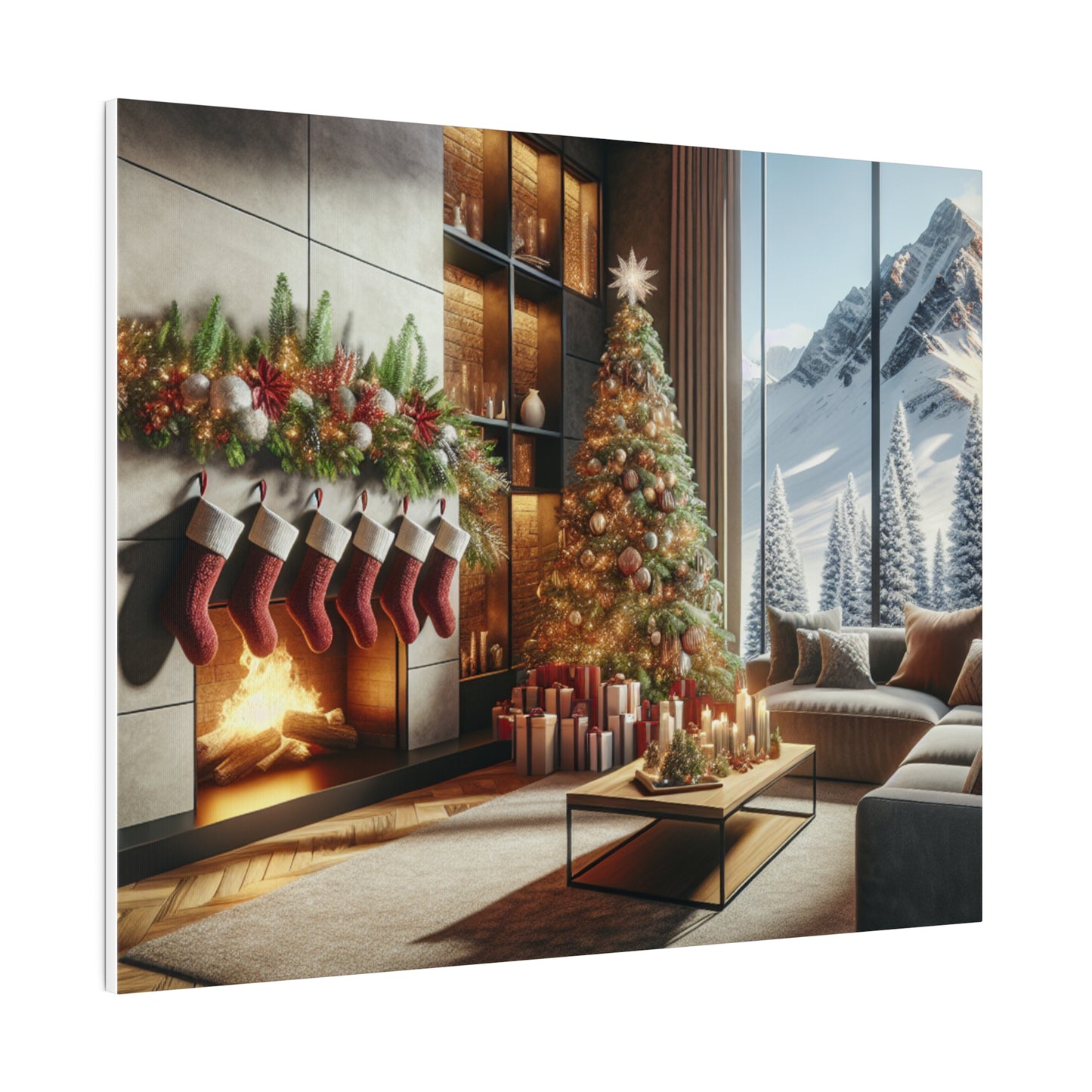 Christmas Matte Canvas, Stretched, 0.75"