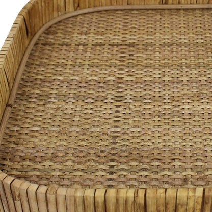 BRAIDED BAMBOO SQUARE TRAY - Varnish & Vibe