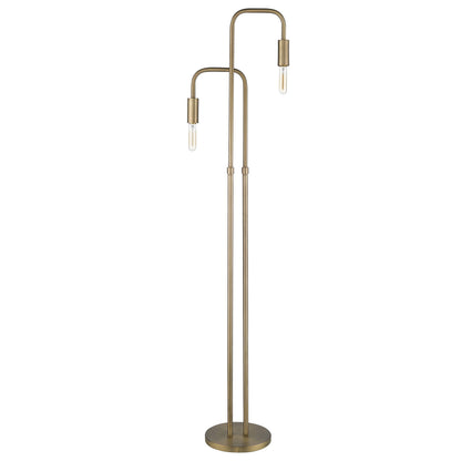 LAUREL 63" TWO LIGHT TORCHIERE FLOOR LAMP
