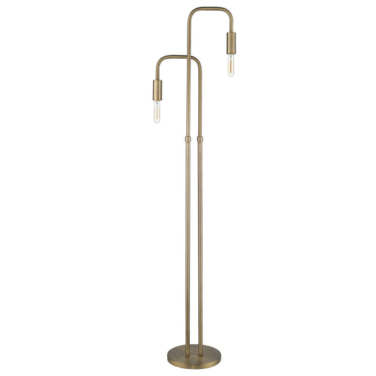 LAUREL 63" TWO LIGHT TORCHIERE FLOOR LAMP