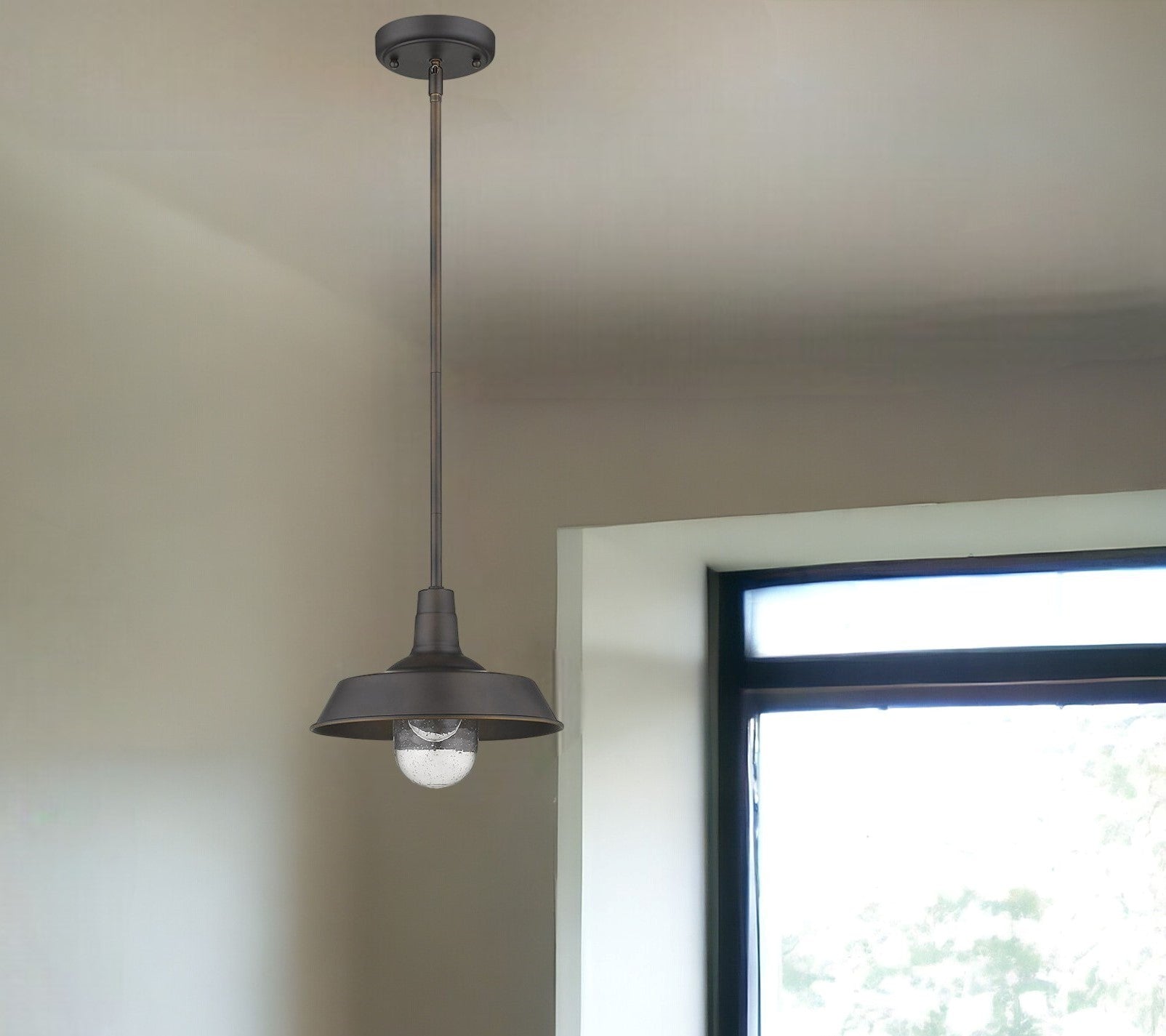 CALABASAS ANTIQUE BRONZE SHALLOW PLATE ADJUSTABLE PENDANT LIGHT - Varnish & Vibe