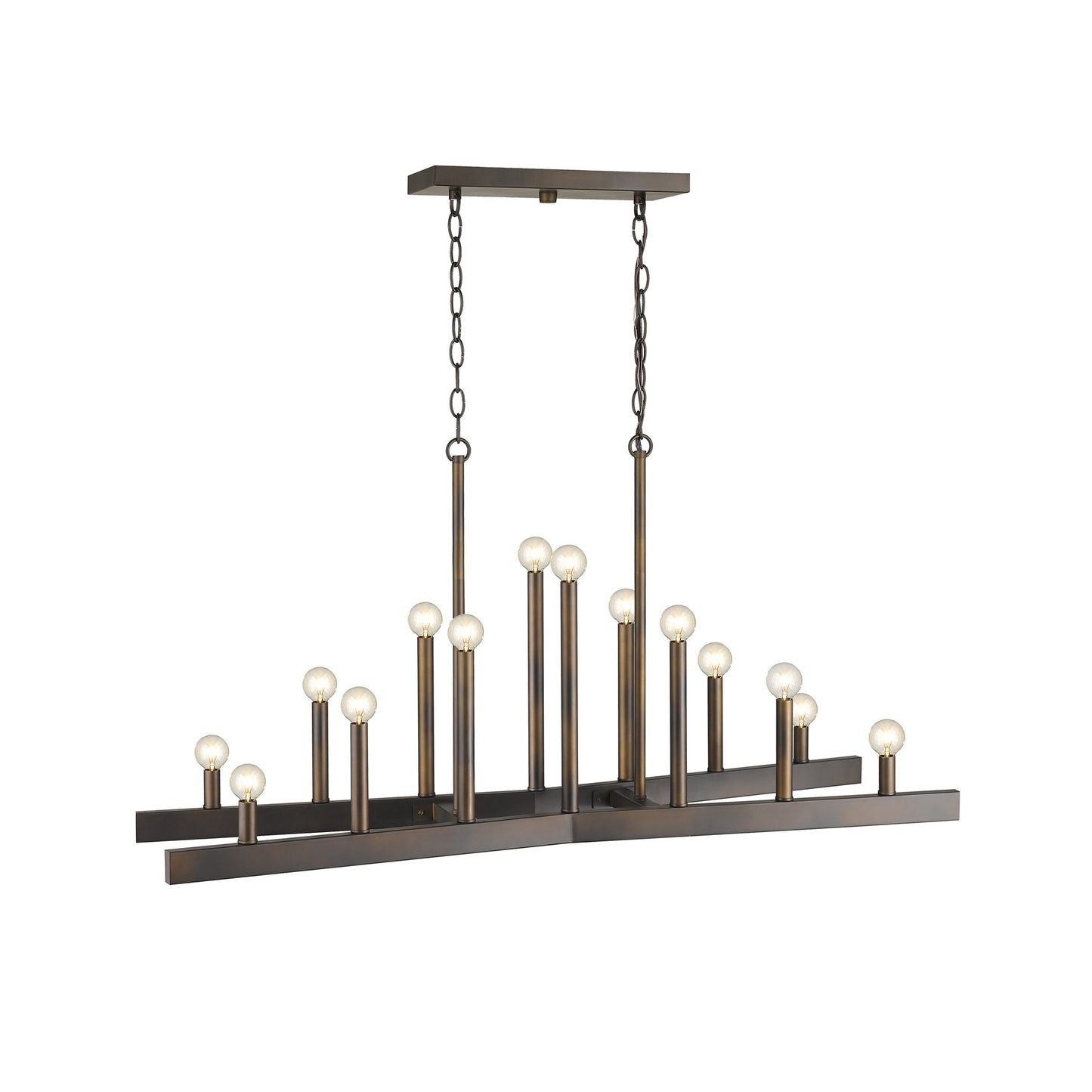 PALISADES FALLON 14-LIGHT OIL-RUBBED BRONZE ISLAND PENDANT - Varnish & Vibe