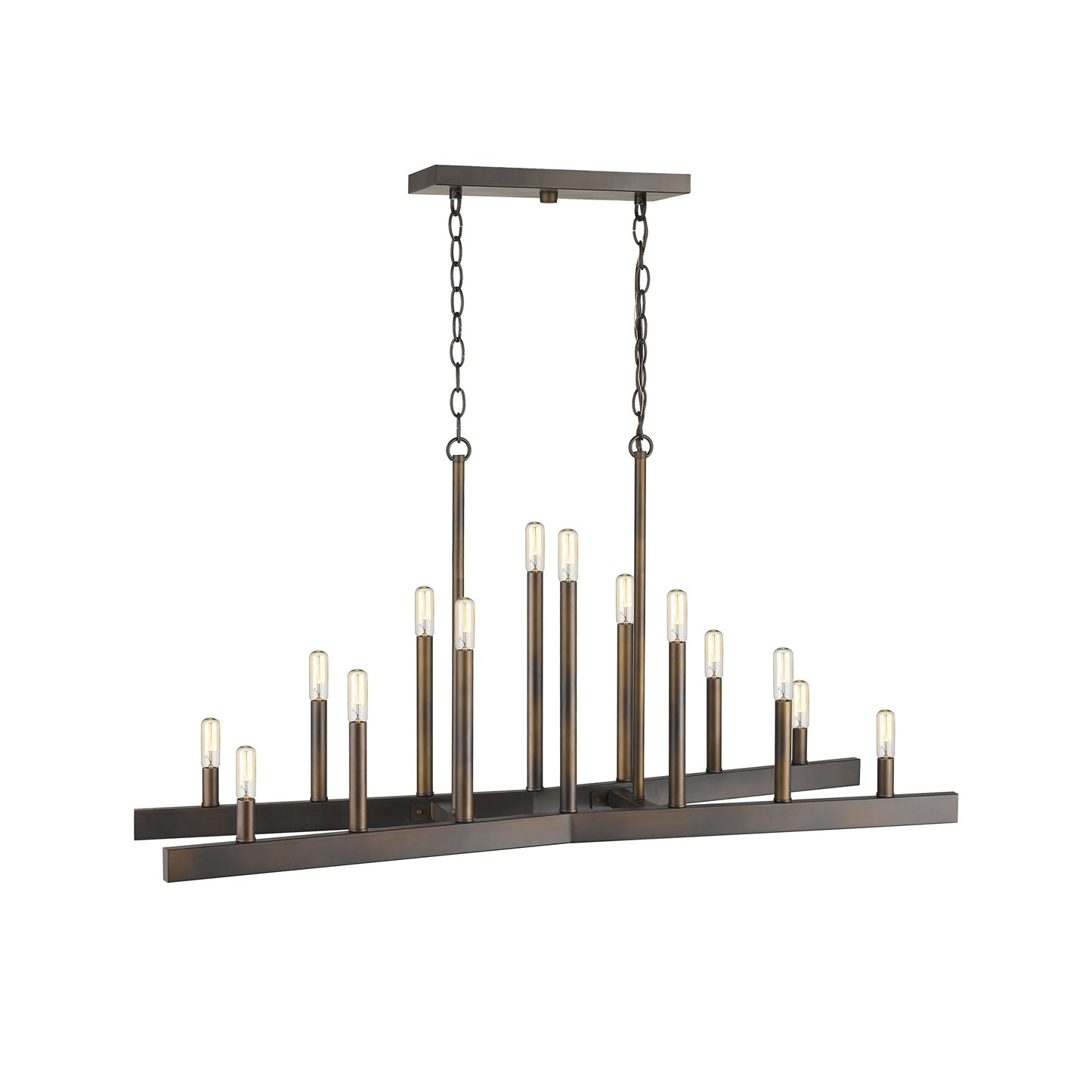 PALISADES FALLON 14-LIGHT OIL-RUBBED BRONZE ISLAND PENDANT - Varnish & Vibe