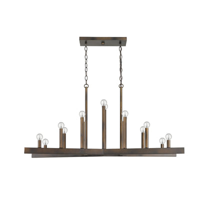 PALISADES FALLON 14-LIGHT OIL-RUBBED BRONZE ISLAND PENDANT - Varnish & Vibe