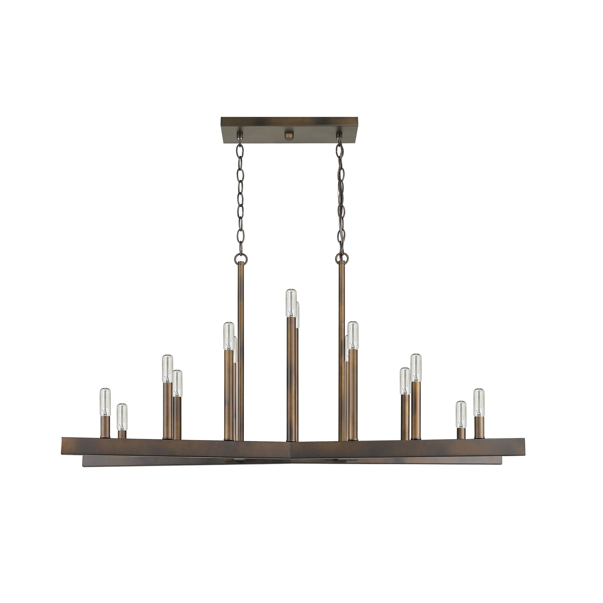 PALISADES FALLON 14-LIGHT OIL-RUBBED BRONZE ISLAND PENDANT - Varnish & Vibe